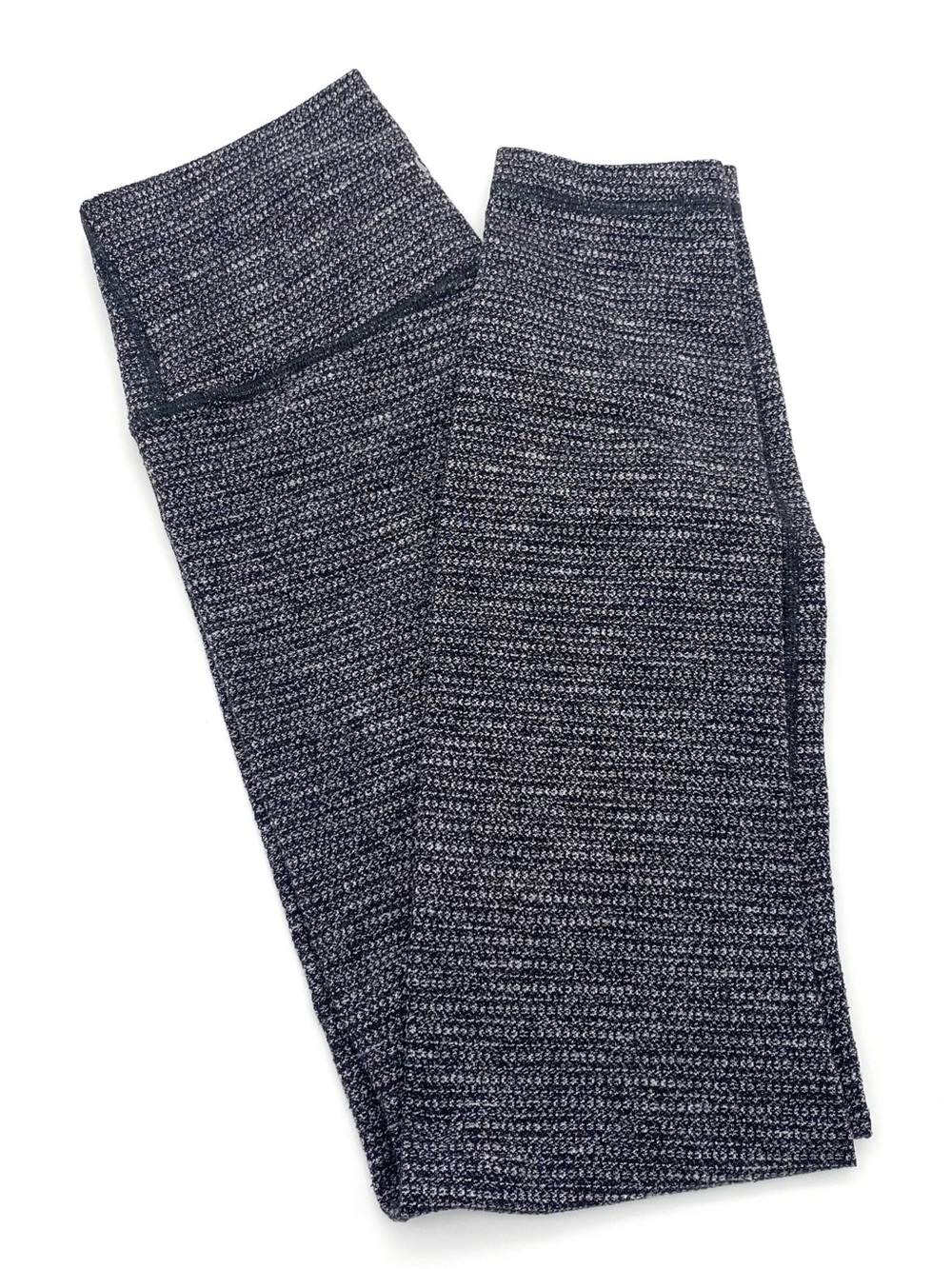 Lululemon Wunder Under Pant Legging Coco Pique Black Texture Sz 6
